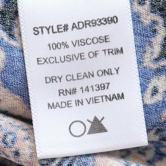 ASTR Blue Black Print Cold Shoulder Handkerchief Shift Mini Dress Tunic Coverup - Picture 12 of 13